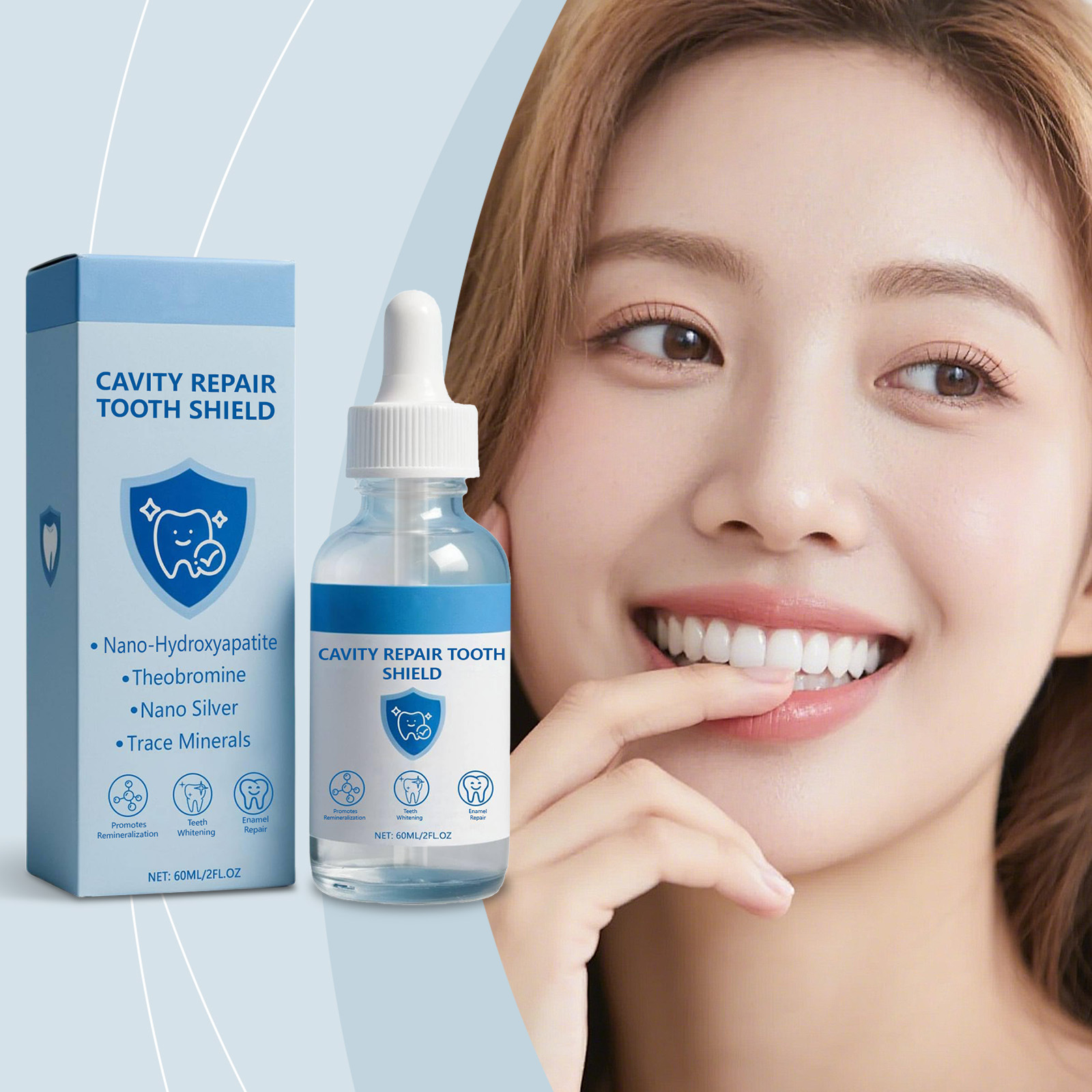 Teeth Whitening Serum - Holte Reparatie Tand Serum Verminderen Tanden