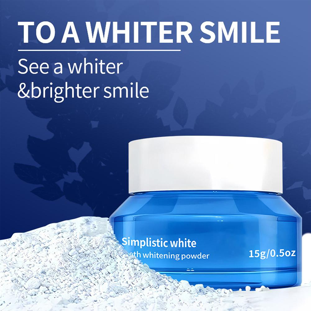 Teeth Whitening Quotes - Simplistic Wit Tandbleekpoeder Vlekverwijderend Tandpoeder Vermindert