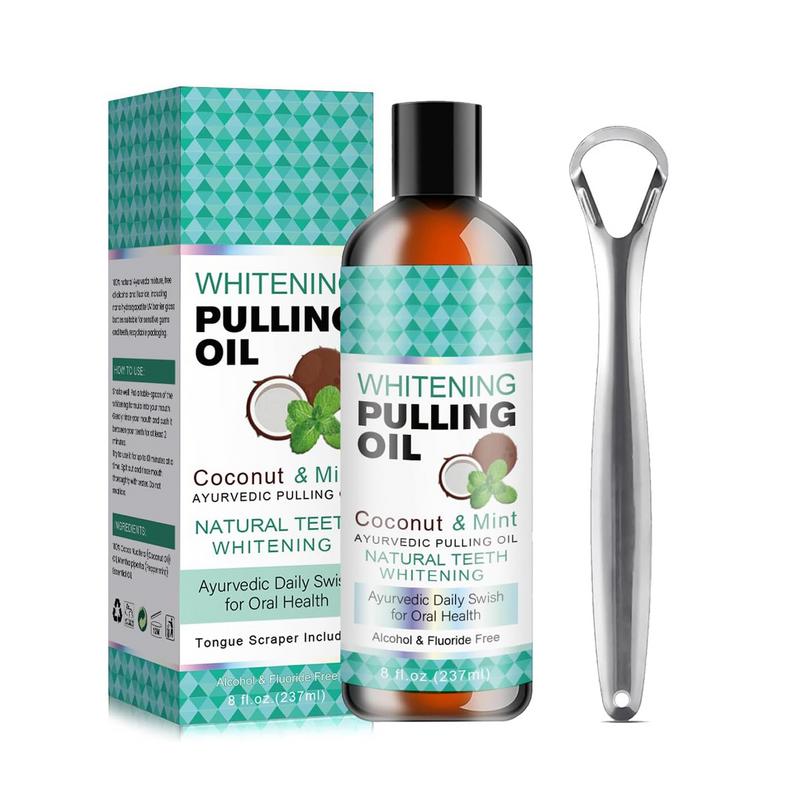 Coconut Oil Pull - 237Ml Mondspoeling Mondwater Alcoholvrij Mondwater Mondwater