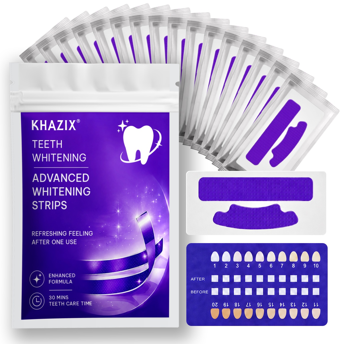 Teeth Whitening Retainer - 1/7 paar tandenbleekstrips voor een witter