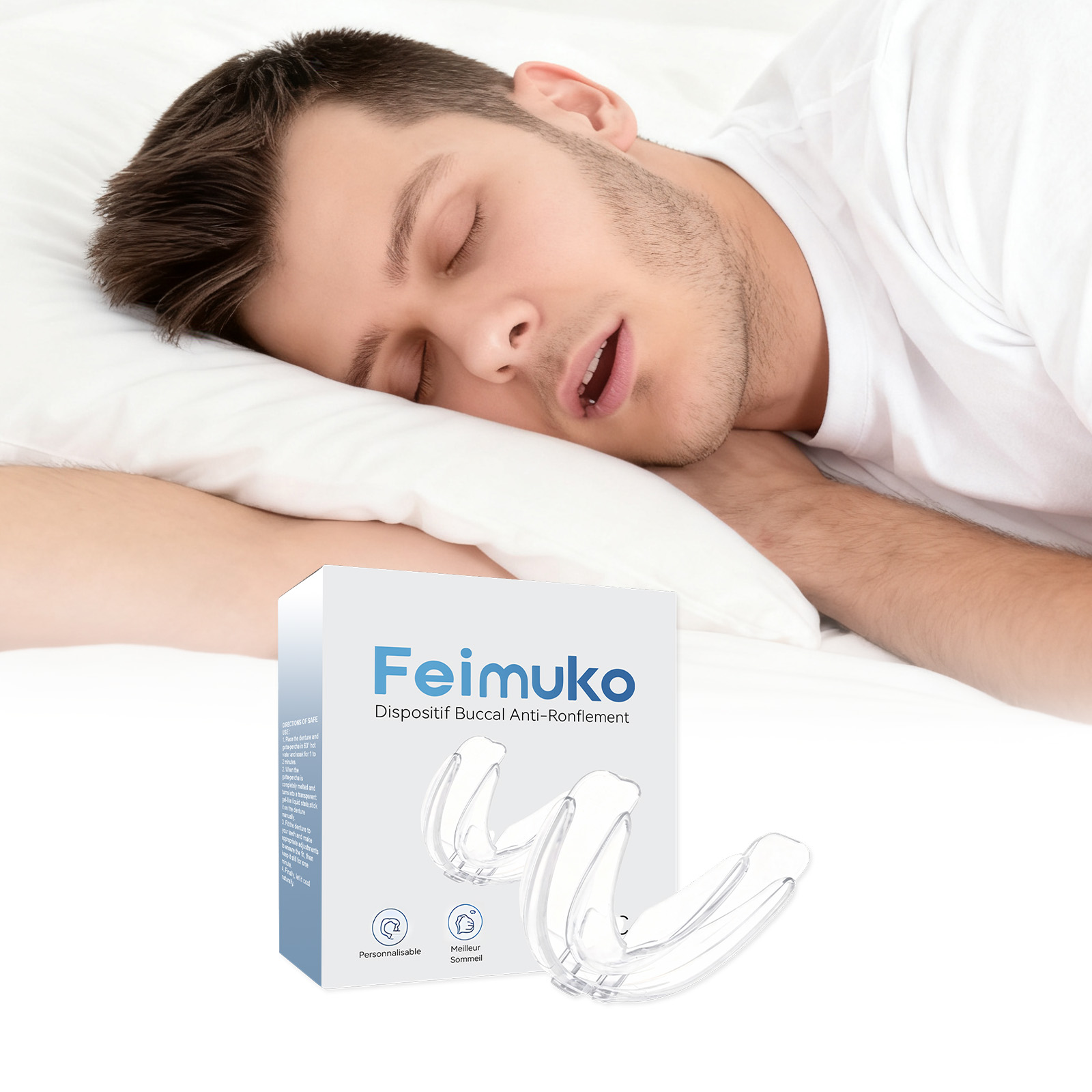 Dental Guard Night - Nachtmondbeschermer Tandbeschermer Comfortabele slaapverzorging Snurkverlichting Tandenbeschermer