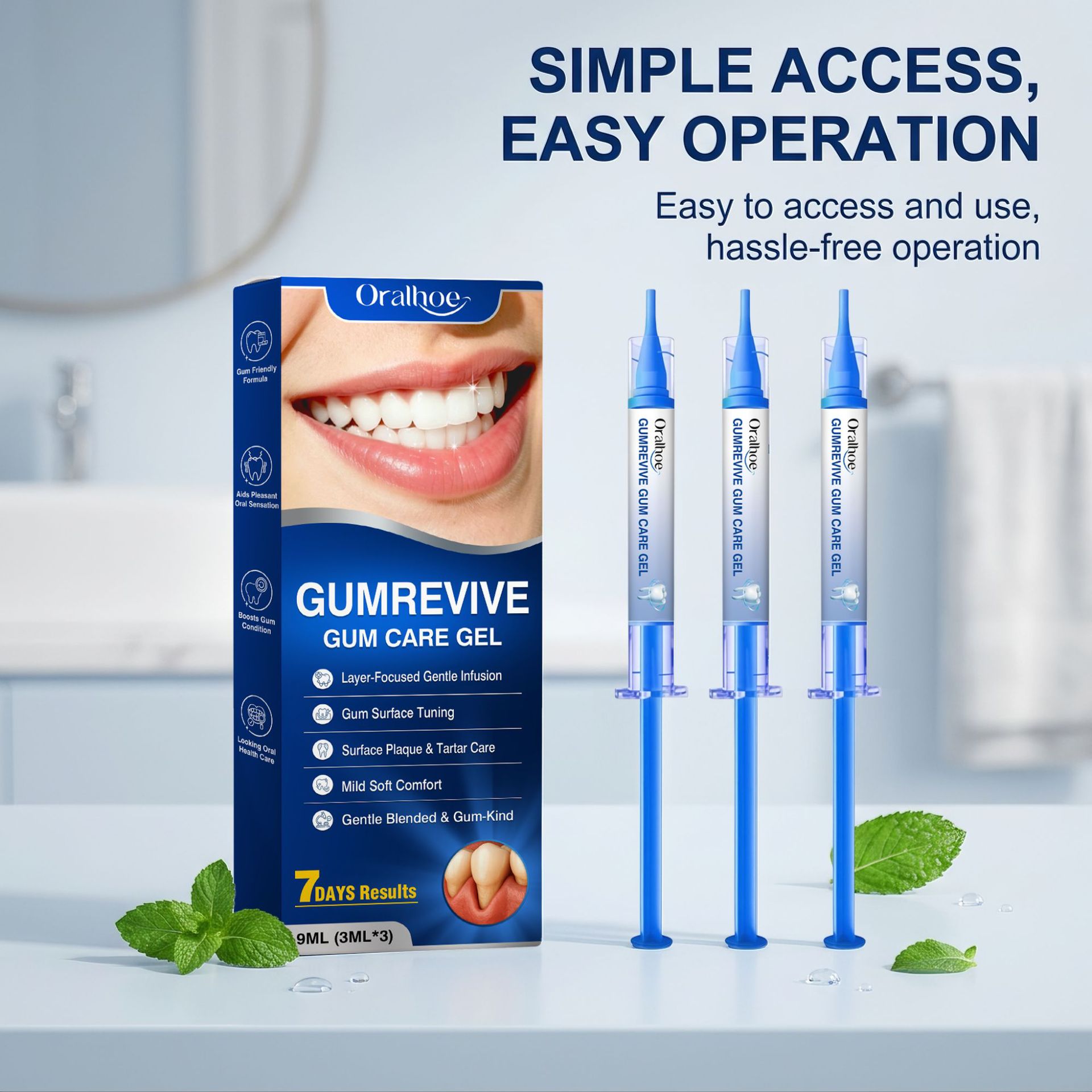 Teeth Whitening Doctor - Mondverzorgingsgel 3-delige tandvleesreinigingsset, zachte tand- en