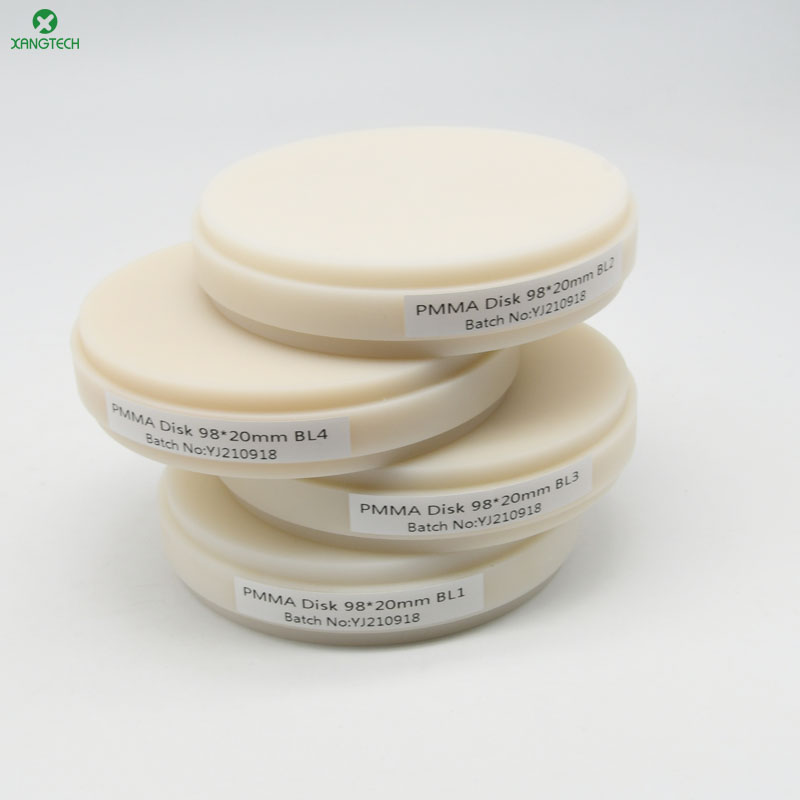 Teeth Whitening Flash - Bleekmiddelkleuren Tandheelkundig Monolaag PMMA Blanco blok