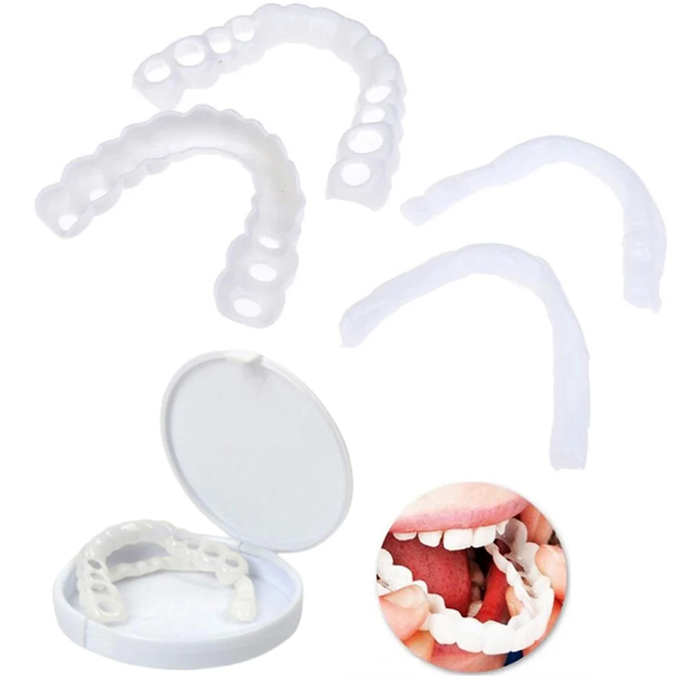 Whitening Teeth Dentist - 2 Paar Kunstgebittanden Kunstgebit Zorg Whitening