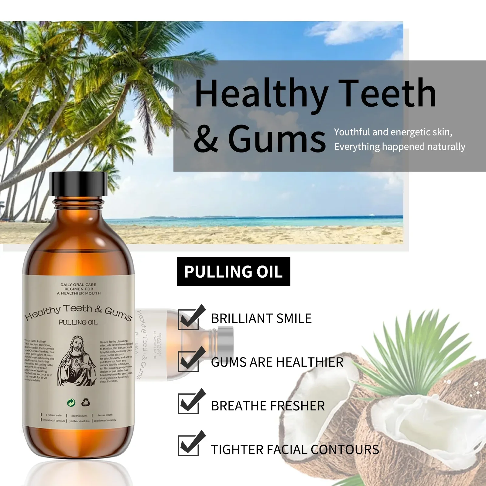 Kokosolie mondwater - Frisse a - Coconut Oil Pull recensie en prijs