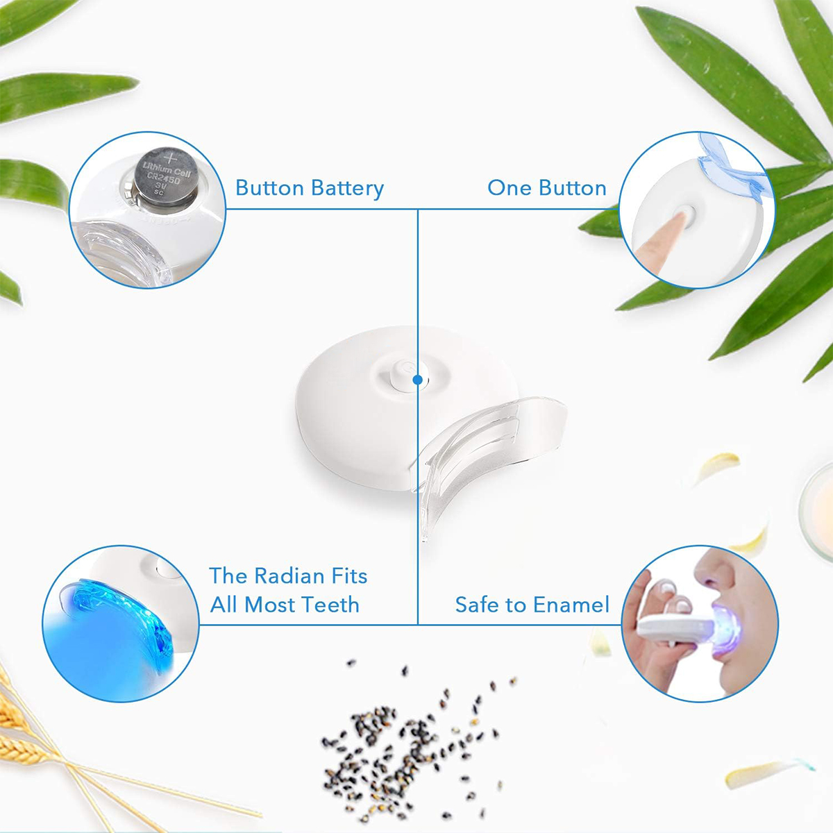 Tandenbleekset - 5X LED-lichtt - Teeth Whitening Quotes recensie en prijs