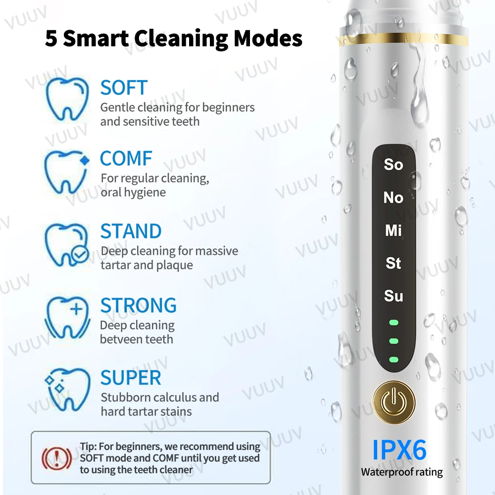 VUUV Ultrasone Tandenreiniger  - Teeth Whitening Uv recensie en prijs