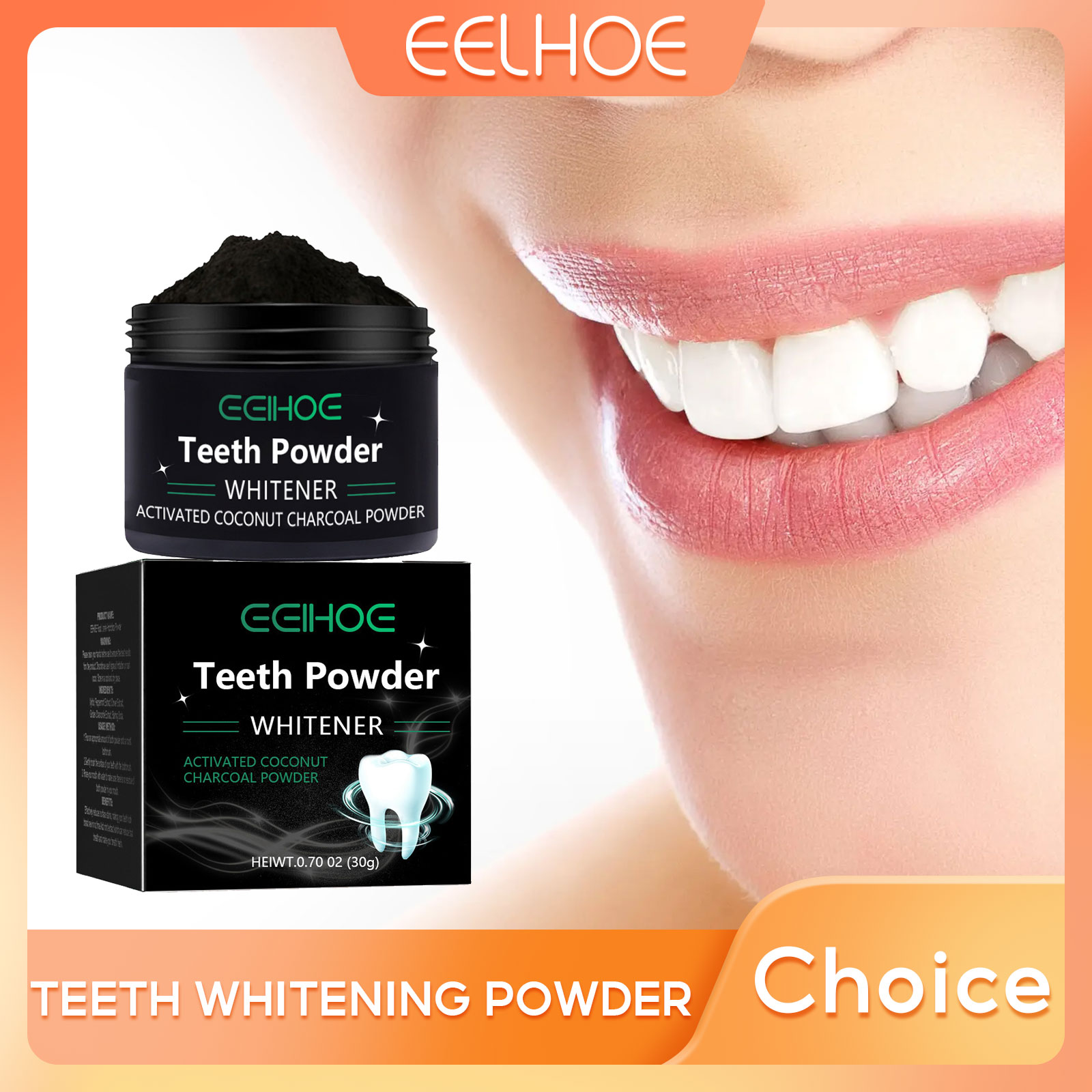 EELHOE Houtskool Poeder voor T - Whitening Powder Activated recensie en prijs