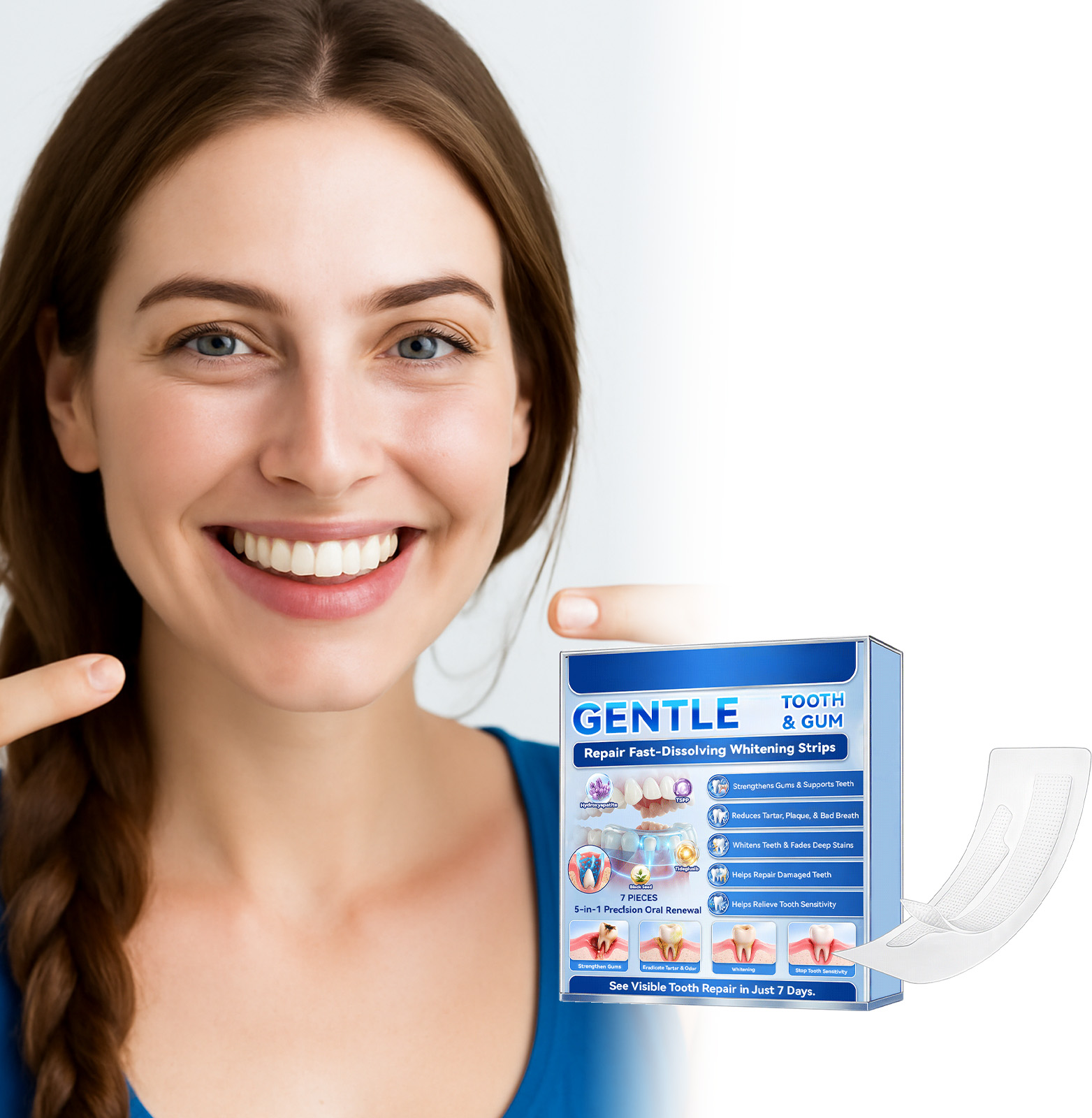Tandenbleekstrips Snelle Resul - Teeth Whitening Fast recensie en prijs