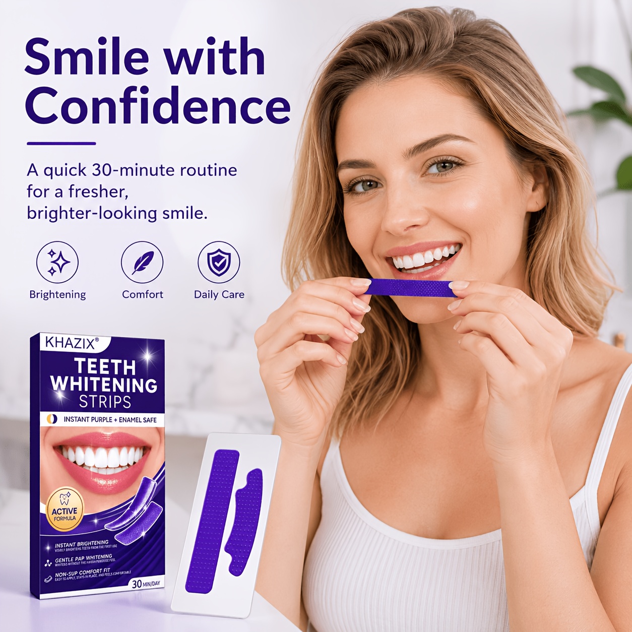 5/10 paar paarse tandenbleekst - Teeth Whitening Retainer recensie en prijs