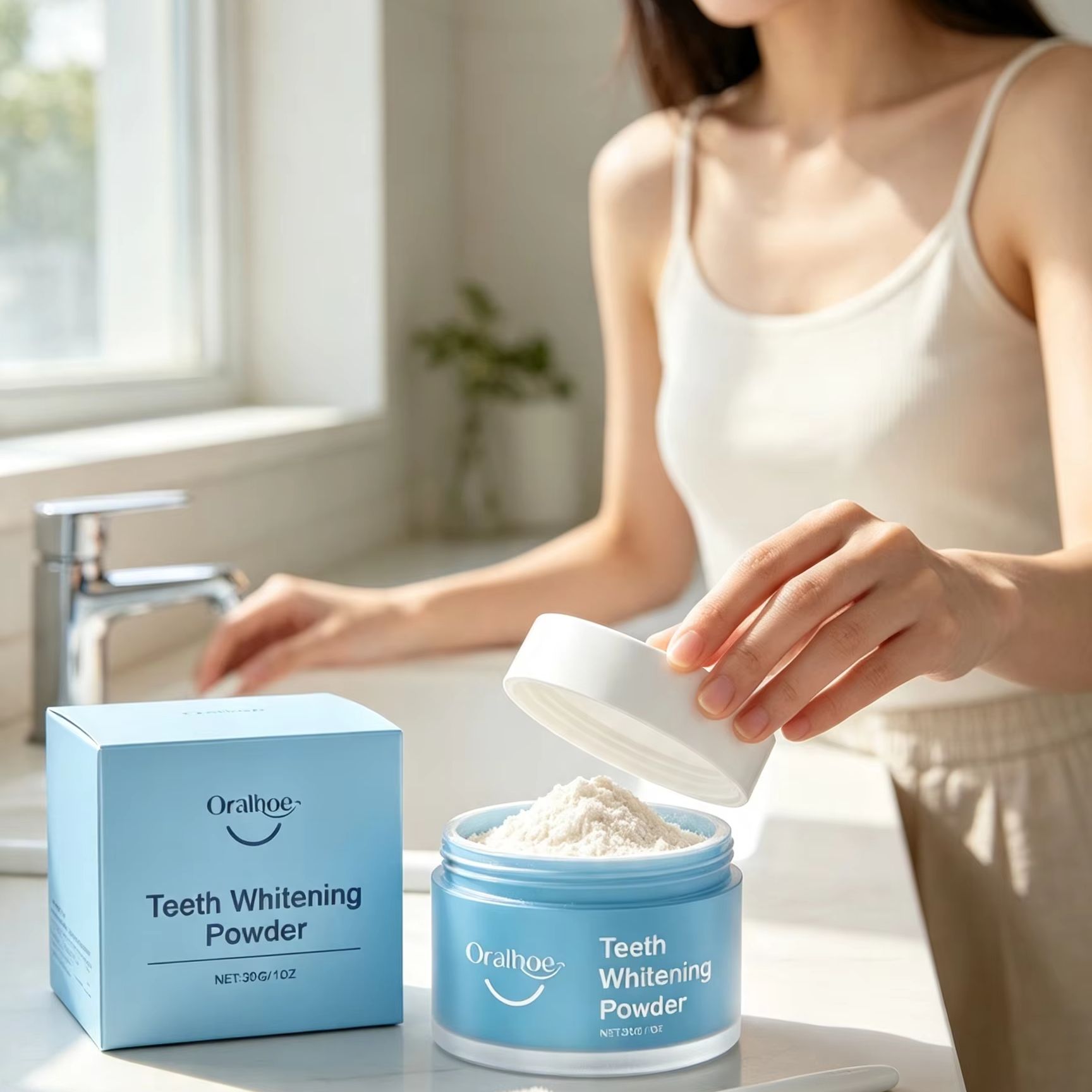 Oralhoe Tandpoeder voor het Po - Teeth Whitening Quotes recensie en prijs