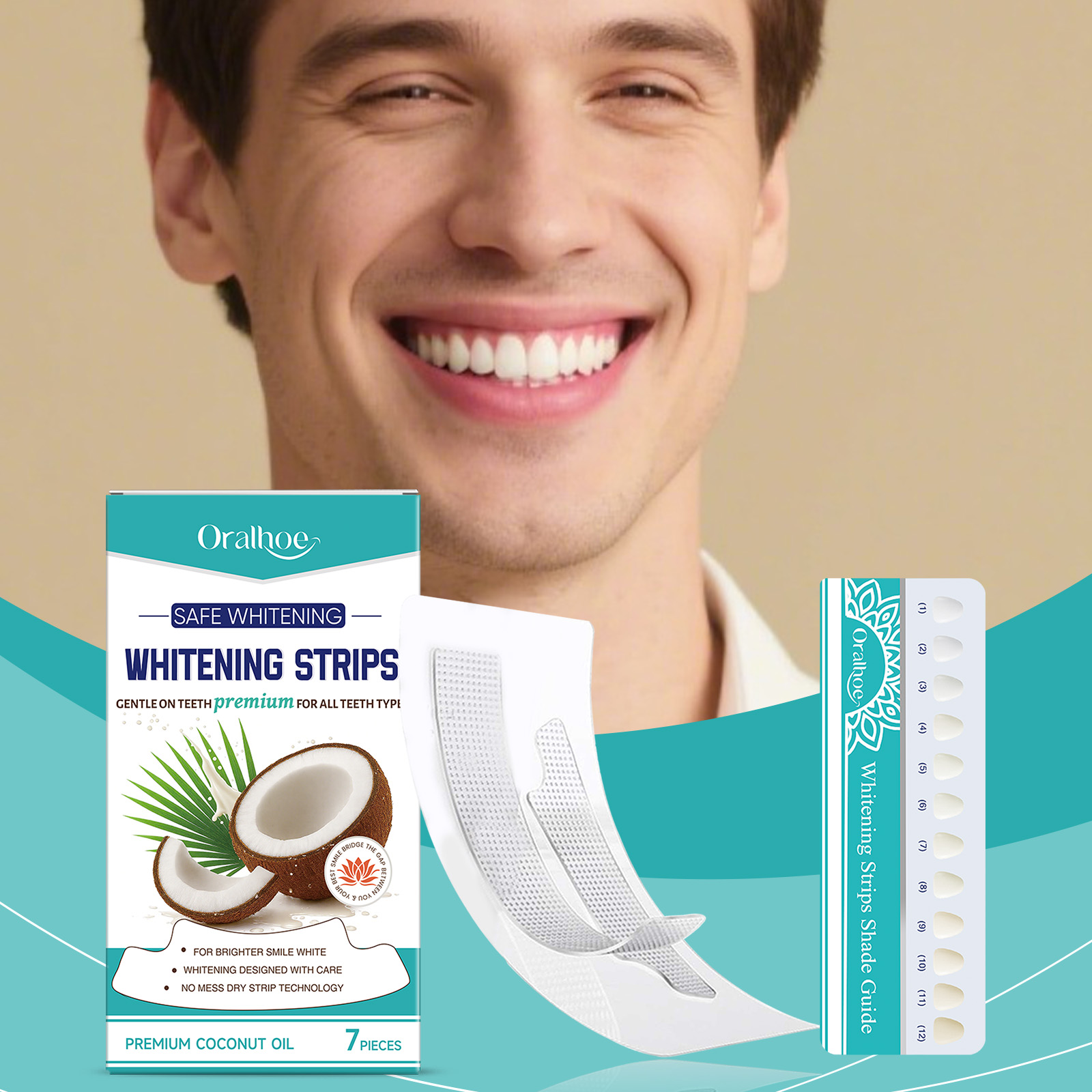 Tandenbleekstrips met kokosoli - Teeth Whitening With Coconut Oil recensie en prijs