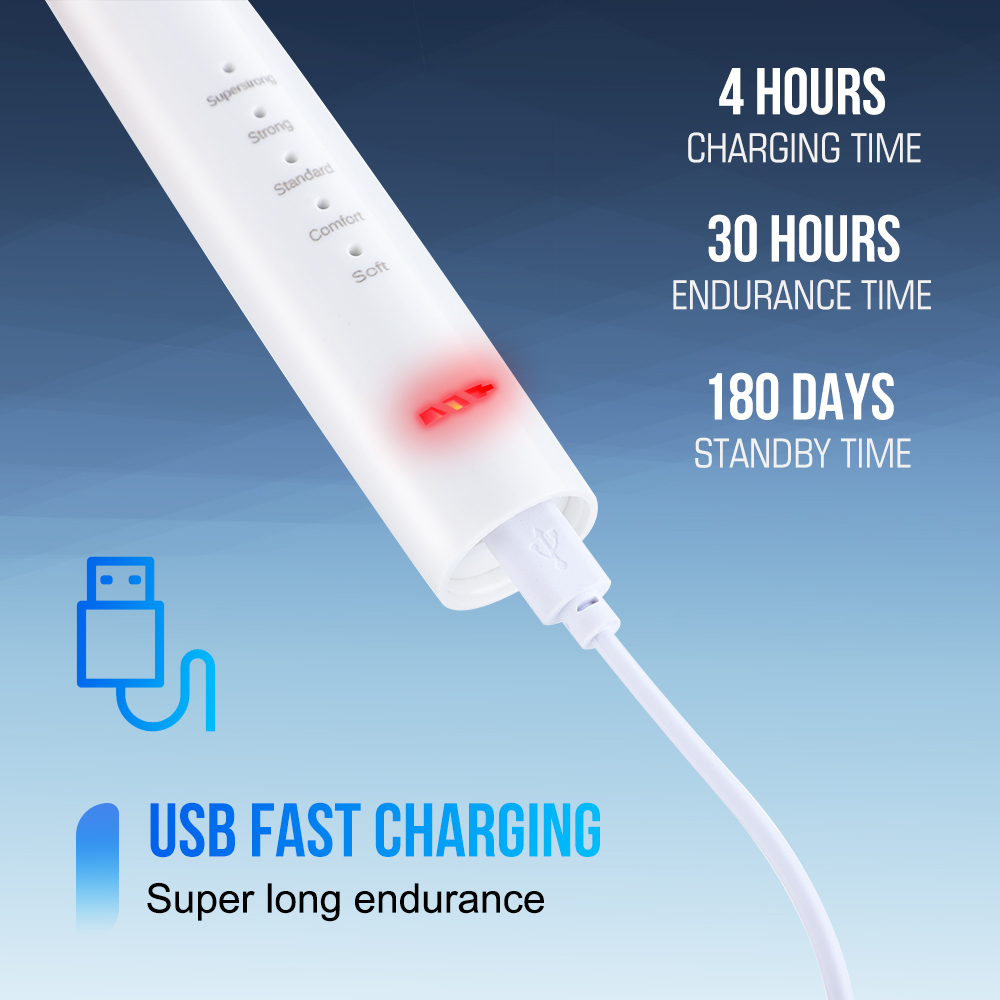 Elektrische Sonic oplaadbare t - Teeth Whitening Fast recensie en prijs