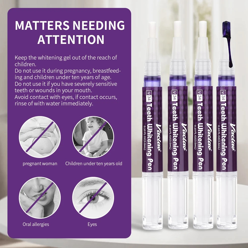 Vaclav V34 Paarse tandenbleekg - Teeth Whitening Fast recensie en prijs